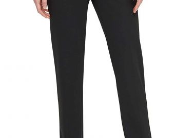 Παντελόνι Υφασμάτινο DKNY Κανονική Εφαρμογή P9RK6AWP-BLK Γυναικείο - DKNY - 