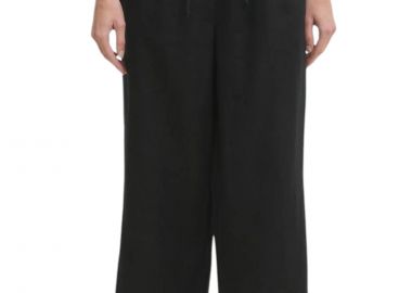 Παντελόνι Υφασμάτινο DKNY Linen P2RKSEUA-BLK Γυναικείο - DKNY - 