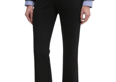 Παντελόνι Υφασμάτινο DKNY Σκίσιμο Στο Μπατζάκι P3KKQUEC-BLK Γυναικείο - DKNY - 