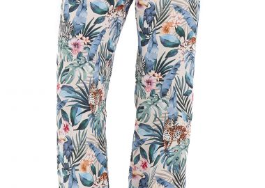 Παντελόνι Υφασμάτινο Freddy Floral Pattern Satin S2WSLP1C-FLO27B Γυναικείο - Freddy - 