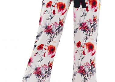 Παντελόνι Υφασμάτινο Freddy Floral Pattern Satin S2WSLP1C-FLO28N Γυναικείο - Freddy - 