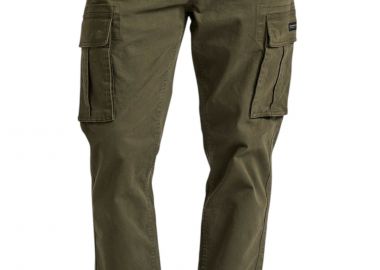 Παντελόνι Υφασμάτινο Funky Buddha Cargo FBM010-002-02-DUSTY OLIVE Ανδρικό - Funky Buddha - 