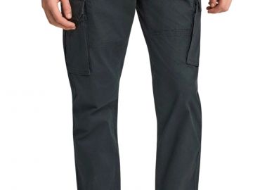 Παντελόνι Υφασμάτινο Funky Buddha Cargo Με Cuffed Τελείωμα FBM013-030-02-BLACK Ανδρικό - Funky Buddha - 