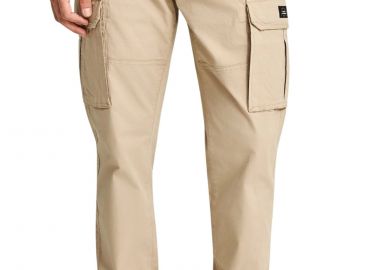 Παντελόνι Υφασμάτινο Funky Buddha Cargo Με Cuffed Τελείωμα FBM013-030-02-GREIGE Ανδρικό - Funky Buddha - 