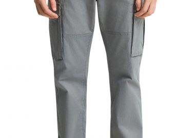 Παντελόνι Υφασμάτινο Funky Buddha Cargo Με Cuffed Τελείωμα FBM013-030-02-STEEL GREY Ανδρικό - Funky Buddha - 