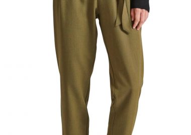 Παντελόνι Υφασμάτινο Funky Buddha Casual Με Πιέτες FBL010-132-02-KHAKI Γυναικείο - Funky Buddha - 