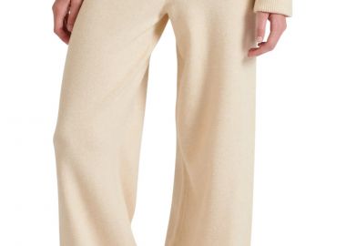 Παντελόνι Υφασμάτινο Funky Buddha Πλεκτό Casual FBL010-135-02-CHALK Γυναικείο - Funky Buddha - 