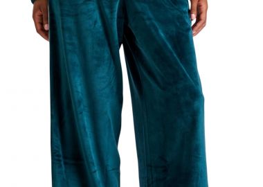 Παντελόνι Υφασμάτινο Funky Buddha Wide Leg Βελούδινο FBL010-102-02-DK MOSS Γυναικείο - Funky Buddha - 