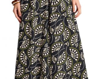 Παντελόνι Υφασμάτινο Funky Buddha Wide Leg FBL013-105-02-BLACK Γυναικείο - Funky Buddha - 