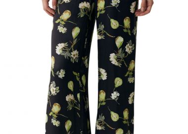 Παντελόνι Υφασμάτινο Mexx Printed Wide Leg MF007005551W-Black Γυναικείο - Mexx - 