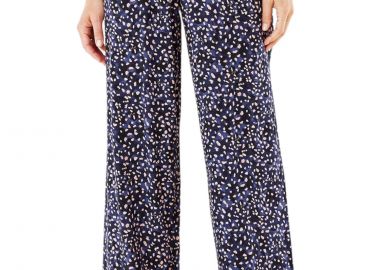 Παντελόνι Υφασμάτινο Mexx Printed Wide Leg XC1302023W-Navy Γυναικείο - Mexx - 