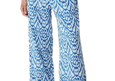 Παντελόνι Υφασμάτινο Mexx Wide leg pants with elastic waist band MF007006041W-Cobalt Blue Γυναικείο - Mexx - 