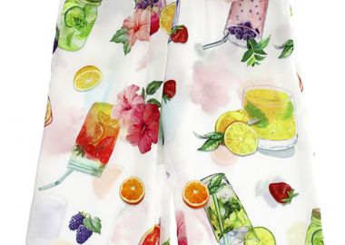 Παντελόνι Υφασμάτινο Monnalisa Printed Satin 115430 5692-9984 Κορίτσι - Monnalisa - 