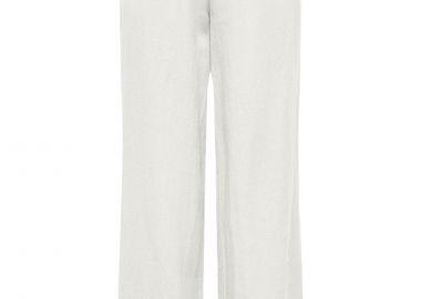 Παντελόνι Υφασμάτινο Only Onlcaro Mw Linen Bl Pull 15291807-Cloud Dancer Γυναικείο - Only - 