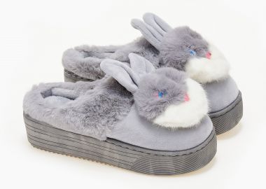 Παντόφλες λαγουδάκια - Γκρι - Issue - 