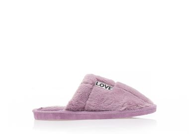 Παντόφλες μωβ γούνινες ΜΩΒ - Tsoukalas - 