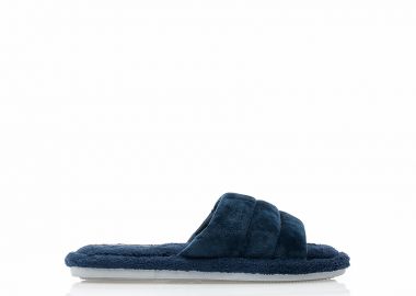 Παντόφλες μπλε σουέτ ΜΠΛΕ - Tsoukalas - 