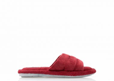 Παντόφλες μπορντό σουέτ ΜΠΟΡΝΤΟ - Tsoukalas - 