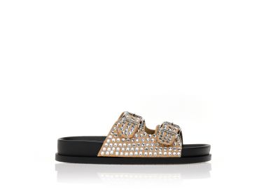 Παντόφλες πούρο με φάσα από στρας ΠΟΥΡΟ - Tsoukalas - 