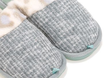 Παντόφλες πράσινες υφασμάτινες ΠΡΑΣΙΝΟ - Tsoukalas - 