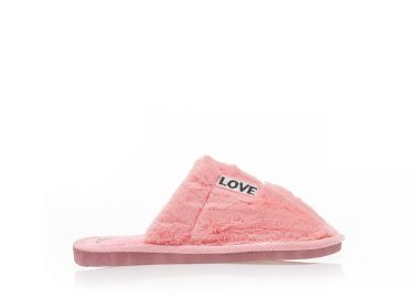 Παντόφλες ροζ γούνινες ΡΟΖ - Tsoukalas - 
