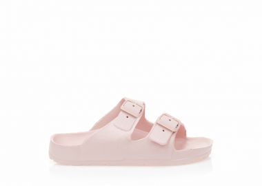 Παντόφλες ροζ λάστιχο με ρυθμιζόμενη φάσα ΡΟΖ - Tsoukalas - 