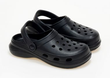 Παντόφλες σαμπό - Μαύρο - Issue - 