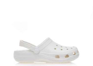 Παντόφλες σαμπό λευκές λάστιχο ΛΕΥΚΟ - Tsoukalas - 