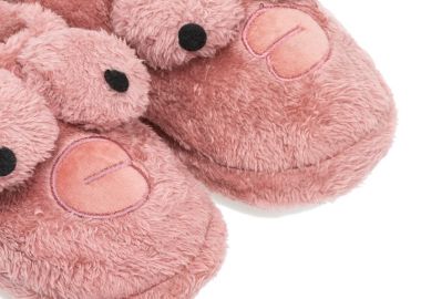 Παντόφλες σάπιο μήλο με γούνα σχέδιο monkey ΣΑΠΙΟ ΜΗΛΟ - Tsoukalas - 