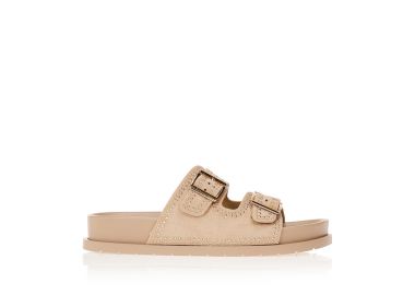 Παντόφλες σουέτ πούρο με τρουκς ΠΟΥΡΟ - Tsoukalas - 