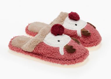 Παντόφλες ταρανδάκια - Ροζ - Issue - 