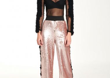 Pants In Pink Sequin - Cutcuutur - 