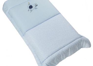 Πάπλωμα Βαμβακερό Κούνιας 110x160εκ. Elephant Σιέλ 60222 - Ο Κόσμος του Μωρού - 