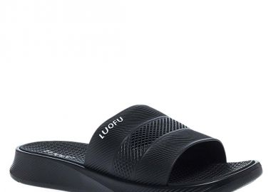 Parex Ανδρικές Παντόφλες Σαγιονάρες Φάσα 11829062.Β Μαύρο - PAREX - 