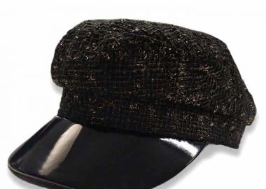 parisian tweed vinyl καπέλο Gatsby gold - PerfectDress.gr - 