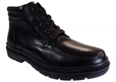 PARROTTO Αντρικά Παπούτσια Μποτάκια YB08-3202 Μαύρο Δέρμα - PORROTTO - 