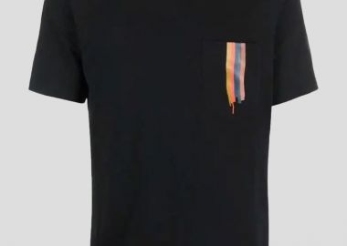 PAUL SMITH Ανδρικό Μαύρο Pocket Cotton Tee - PAUL SMITH - 