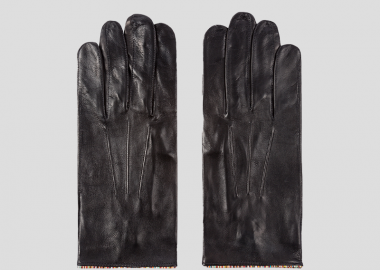 PAUL SMITH Ανδρικό Μαύρο Stripe Piping Gloves - PAUL SMITH - 