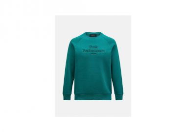 Peak Performance M Original Crew Green Sweatshirt - Peak Performance - 