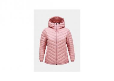 Peak Performance W Frost Down Hood Jacket Pink - Peak Performance - 