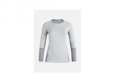 Peak Performance W Magic Crew Thermal Shirt Gray - Peak Performance - 