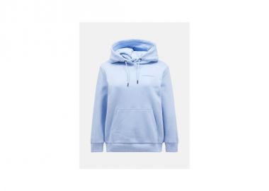 Peak Performance W Original Small Logo Hoo Sweatshirt Blue - Peak Performance - 