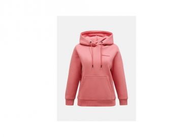 Peak Performance W Original Small Logo Hood Pink - Peak Performance - 