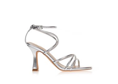 Πέδιλα ασημί με πολλαπλά λουράκια ΑΣΗΜΙ - Tsoukalas - 