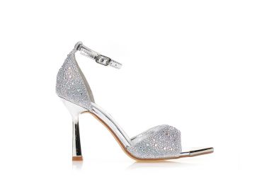 Πέδιλα ασημί με στρας ΑΣΗΜΙ - Tsoukalas - 