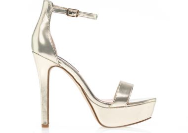 Πέδιλα χρυσά δερματίνη με φάσα ΧΡΥΣΟ - Tsoukalas - 
