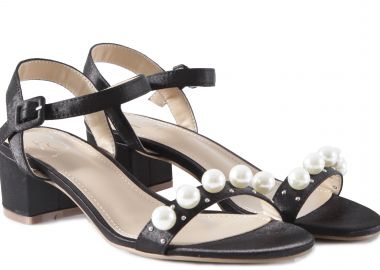 Πέδιλα Feng Shoe Sandal Mid Heel 9458L-14-BLACK Γυναικείο - Feng Shoe - 