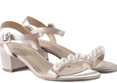 Πέδιλα Feng Shoe Sandal Mid Heel 9458L-14-NUDE Γυναικείο - Feng Shoe - 