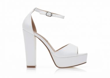 Πέδιλα λευκά δερματίνη με φιάπα ΛΕΥΚΟ - Tsoukalas - 