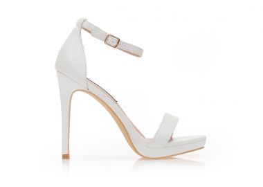 Πέδιλα λευκά δερματίνη με φιάπα ΛΕΥΚΟ - Tsoukalas - 